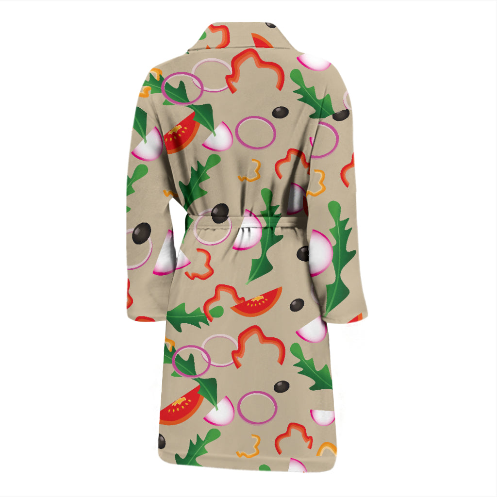 Salad Print Design LKS303 Men Bathrobe