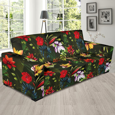 Magnolia Pattern Print Design 02 Sofa Slipcover