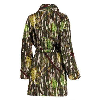Camouflage Realtree Pattern Print Design 02 Women Bathrobe