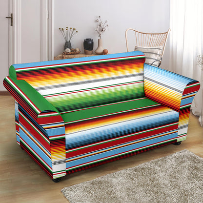 Serape Print Design LKS302 Loveseat Couch Slipcover