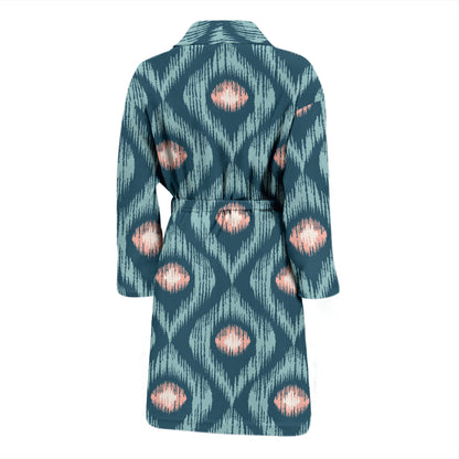 Ikat Print Design LKS402 Men Bathrobe