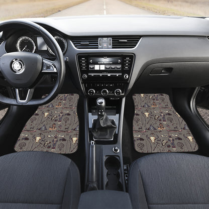 Native Indian life Design Print Car Floor Mats Front Back
