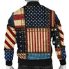 American flag Patchwork Design Men Bomber Jacket