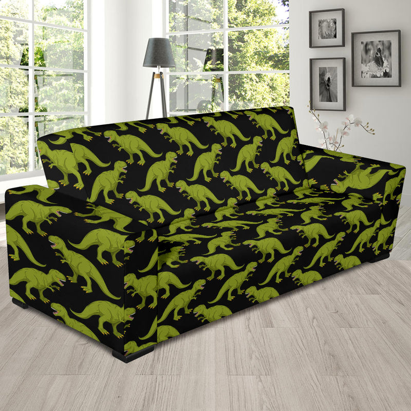 T Rex Pattern Print Design A02 Sofa Slipcover