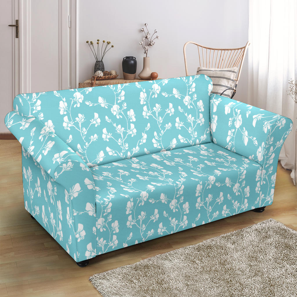 Sweet Pea Print Design LKS302 Loveseat Couch Slipcover