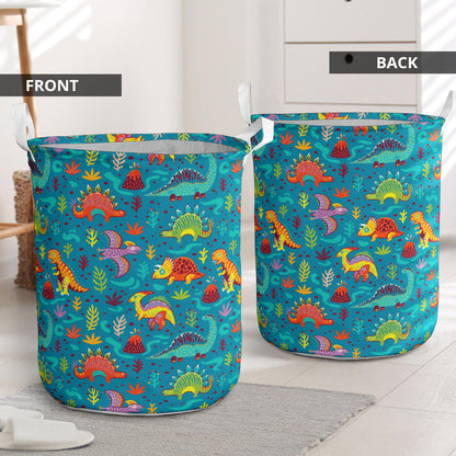 Dinosaur Cartoon Style Laundry Basket