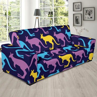 Kangaroos Pattern Print Design 02 Sofa Slipcover