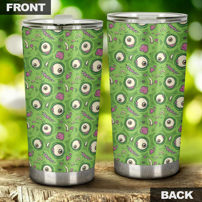 Zombie Eyes Design Pattern Print Tumbler