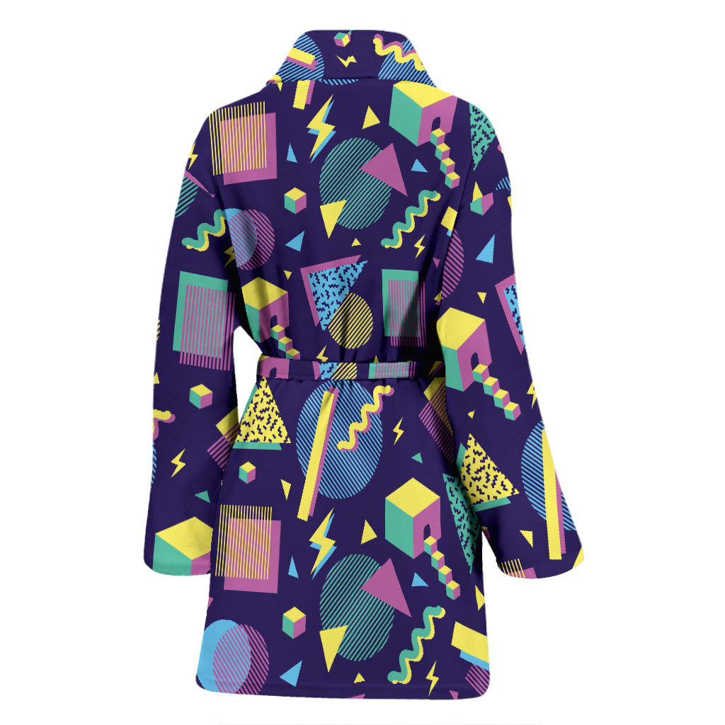 Geometric Print Design LKS401 Women Bathrobe