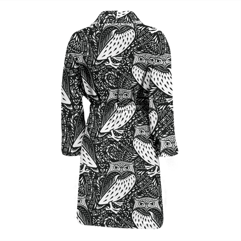 Tribal Pattern Print Design LKS308 Men Bathrobe
