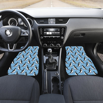 Penguin Dance Pattern Car Floor Mats Front Back