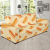 Hot Dog Pattern Print Design 05 Sofa Slipcover