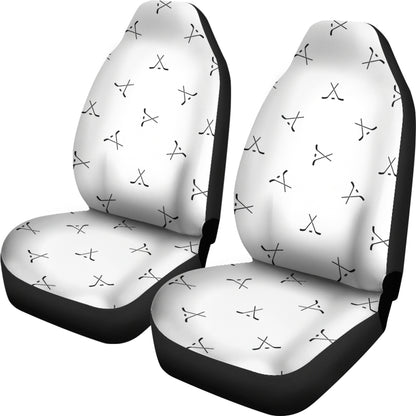 Hockey Print Design LKS304 Car Seat Covers
