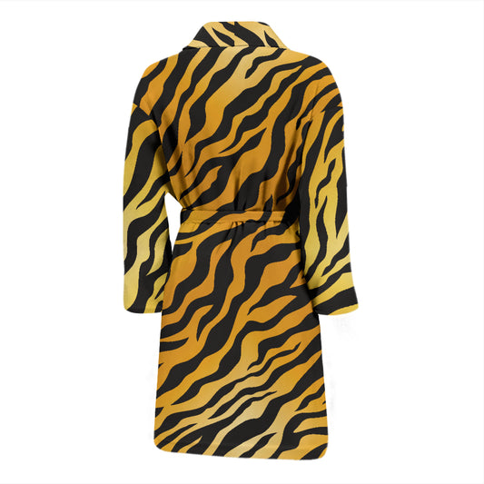 Tiger Print Design LKS302 Men Bathrobe