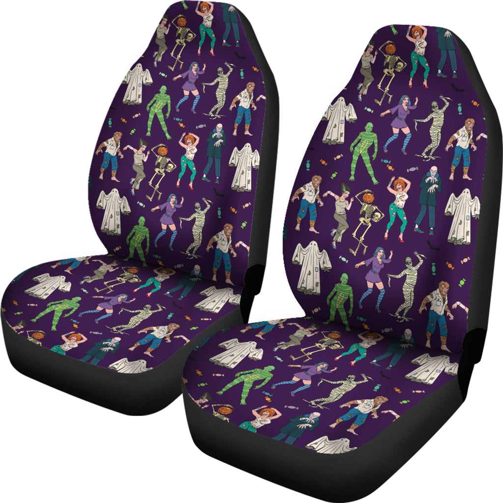 Creepy Zombie Print Design LKS302 Car Seat Covers