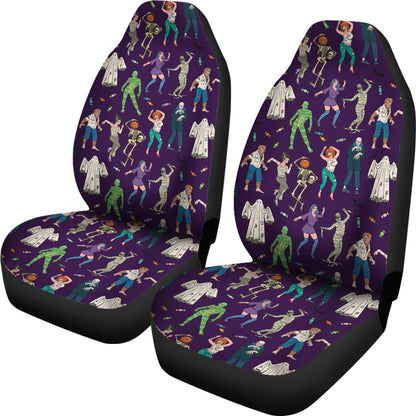 Creepy Zombie Print Design LKS302 Car Seat Covers
