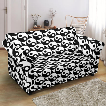 Yin Yang Print Design LKS304 Loveseat Couch Slipcover