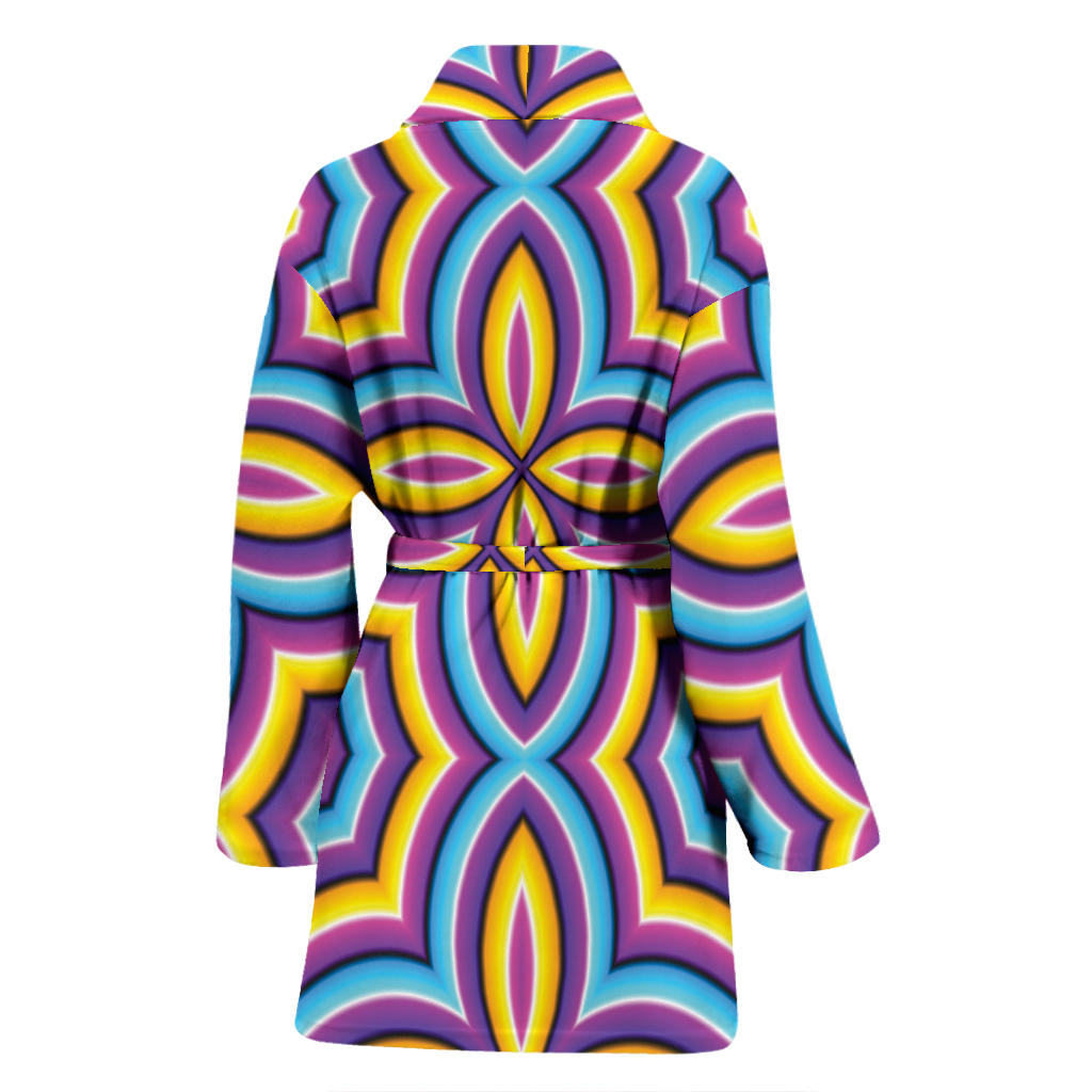 Optical illusion Pattern Print Design A03 Women Bathrobe