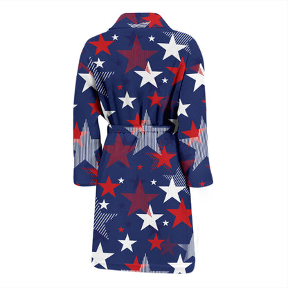Star Print Design LKS304 Men Bathrobe