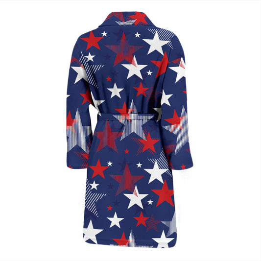 Star Print Design LKS304 Men Bathrobe