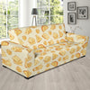 Cheese Pattern Print Design 01 Sofa Slipcover