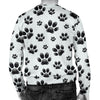 Paw Themed Print Men Long Sleeve Sweatshirt