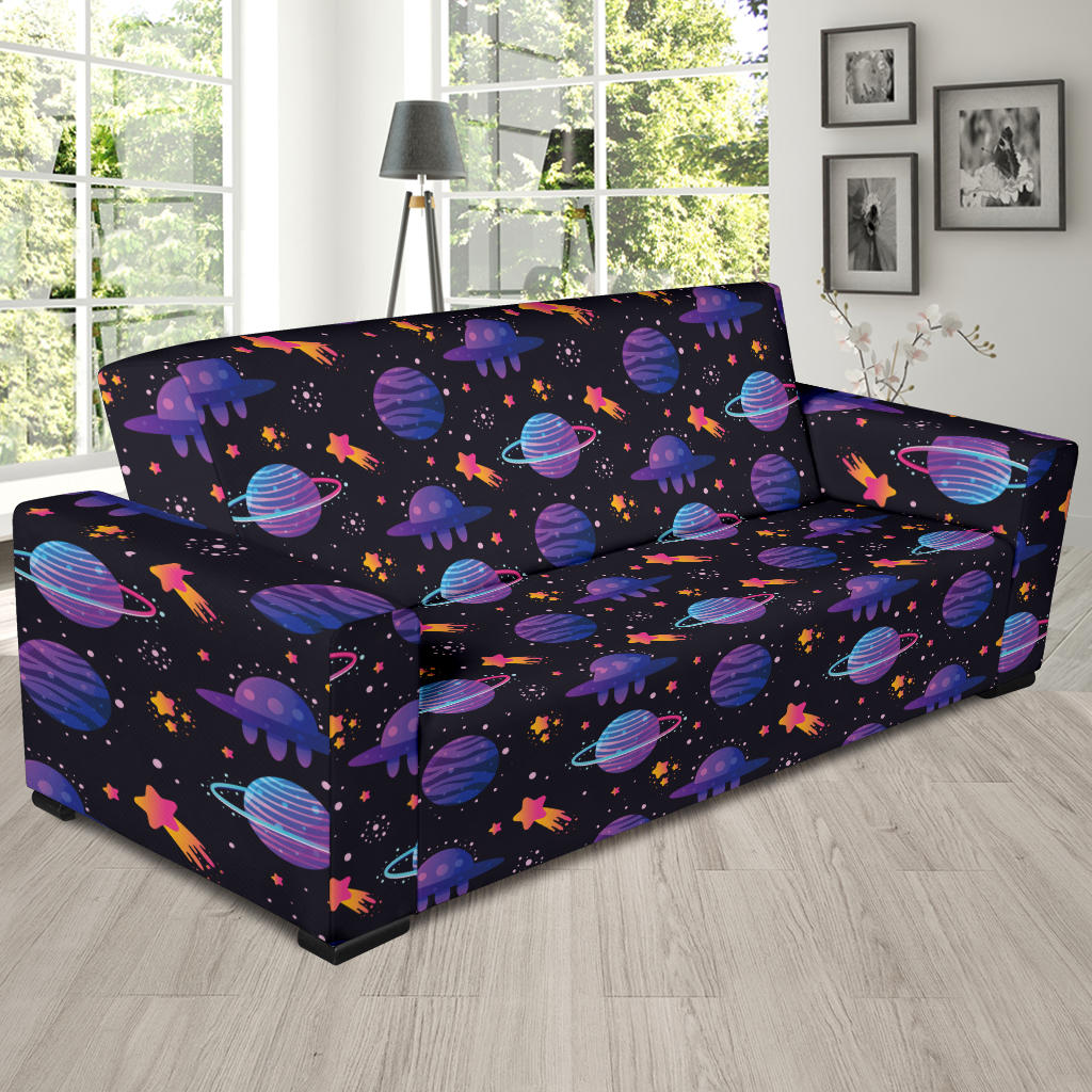 UFO Star Galaxy Print Design LKS308 Sofa Slipcover