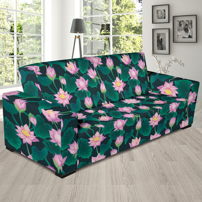 Water Lily Print Design LKS302 Sofa Slipcover