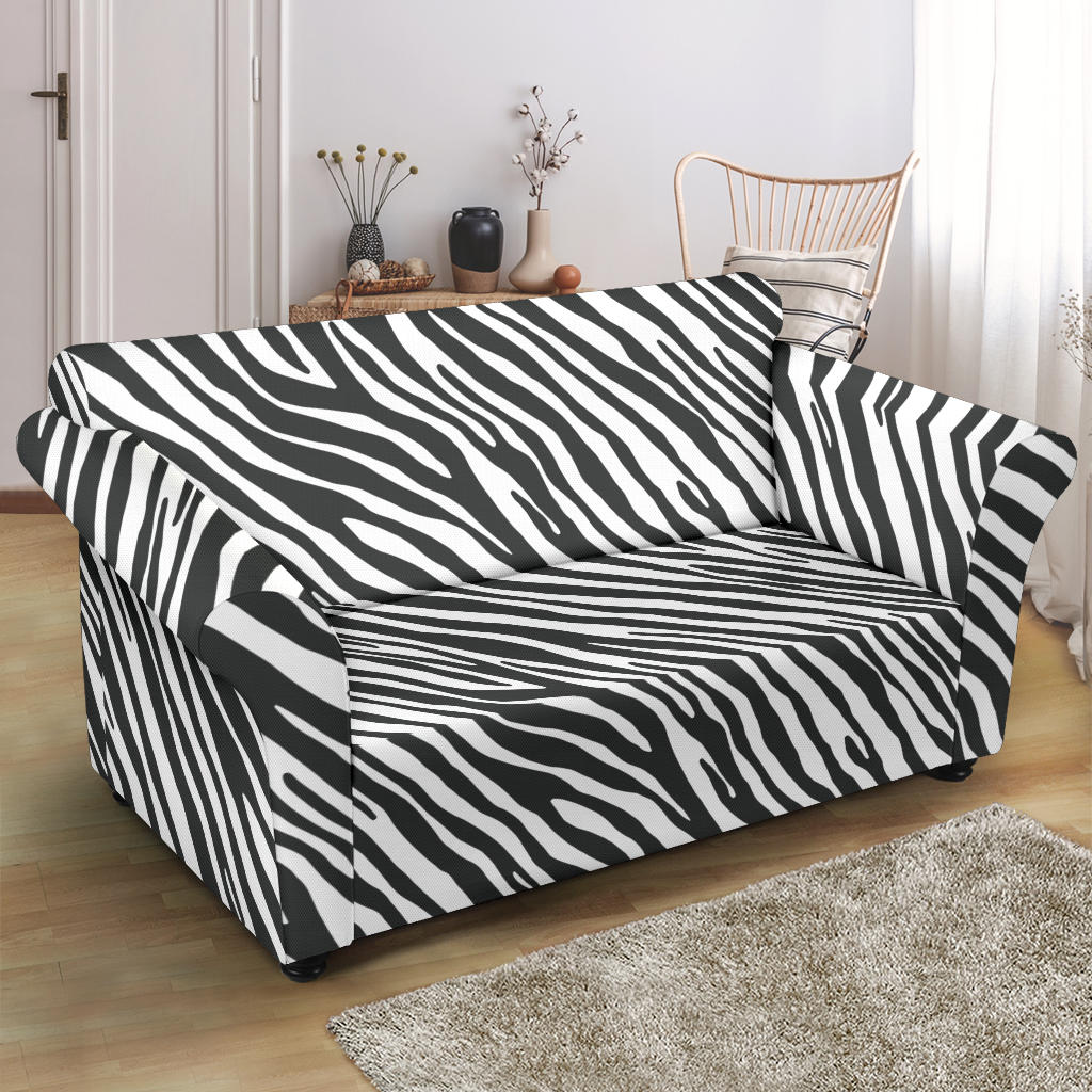 Zebra Classic Print Design LKS302 Loveseat Couch Slipcover