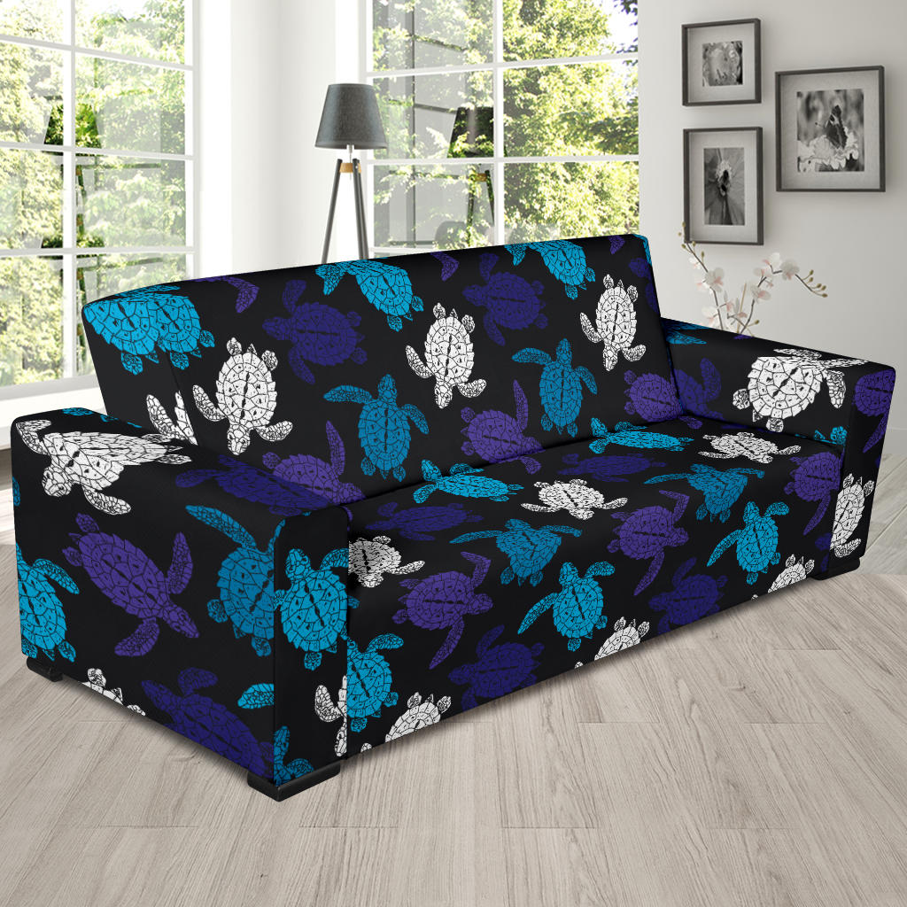 Sea Turtle Print Design LKS306 Sofa Slipcover