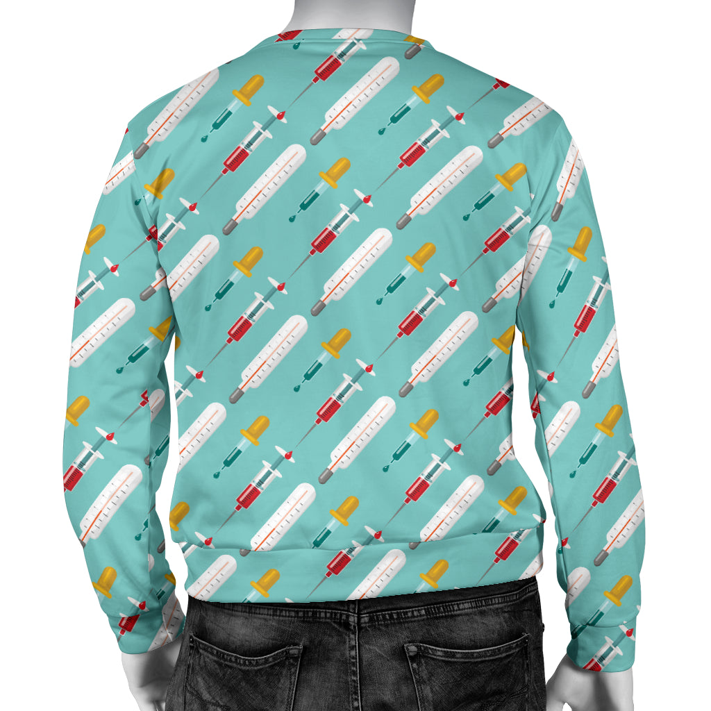 Phlebotomist Medical Print Men Long Sleeve Sweatshirt