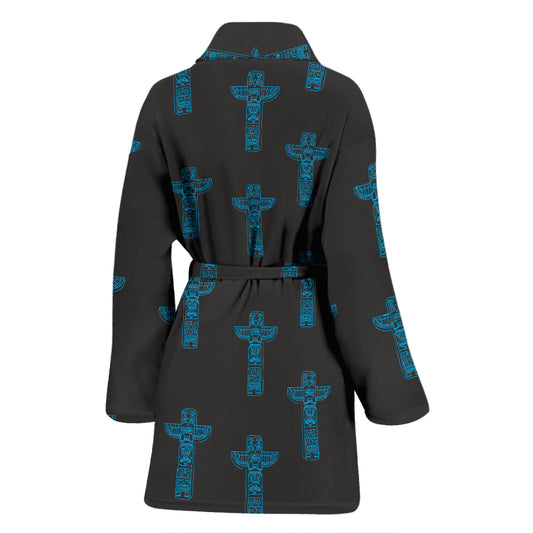 Totem Print Design LKS304 Women Bathrobe