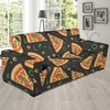 Pizza Pattern Print Design A02 Sofa Slipcover