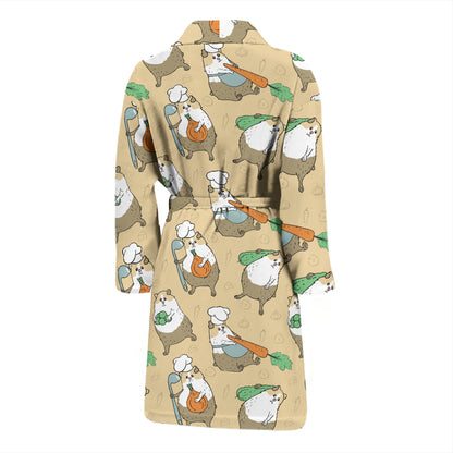 Guinea Pig Print Design LKS401 Men Bathrobe