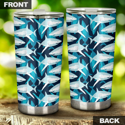 Shark Design Print Tumbler