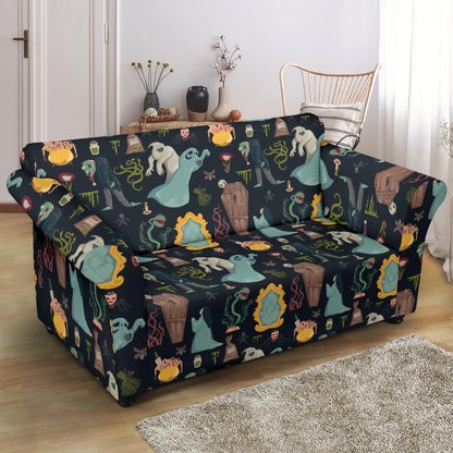 Creepy Print Design LKS303 Loveseat Couch Slipcover