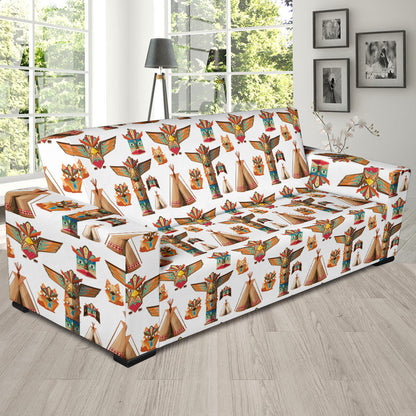 Totem Native Print Design LKS303 Sofa Slipcover