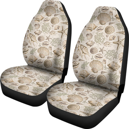 Seashell Print Design LKS304 Car Seat Covers