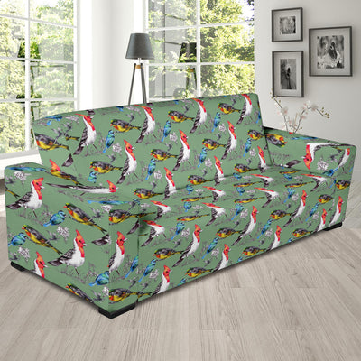 Birds Pattern Print Design 07 Sofa Slipcover