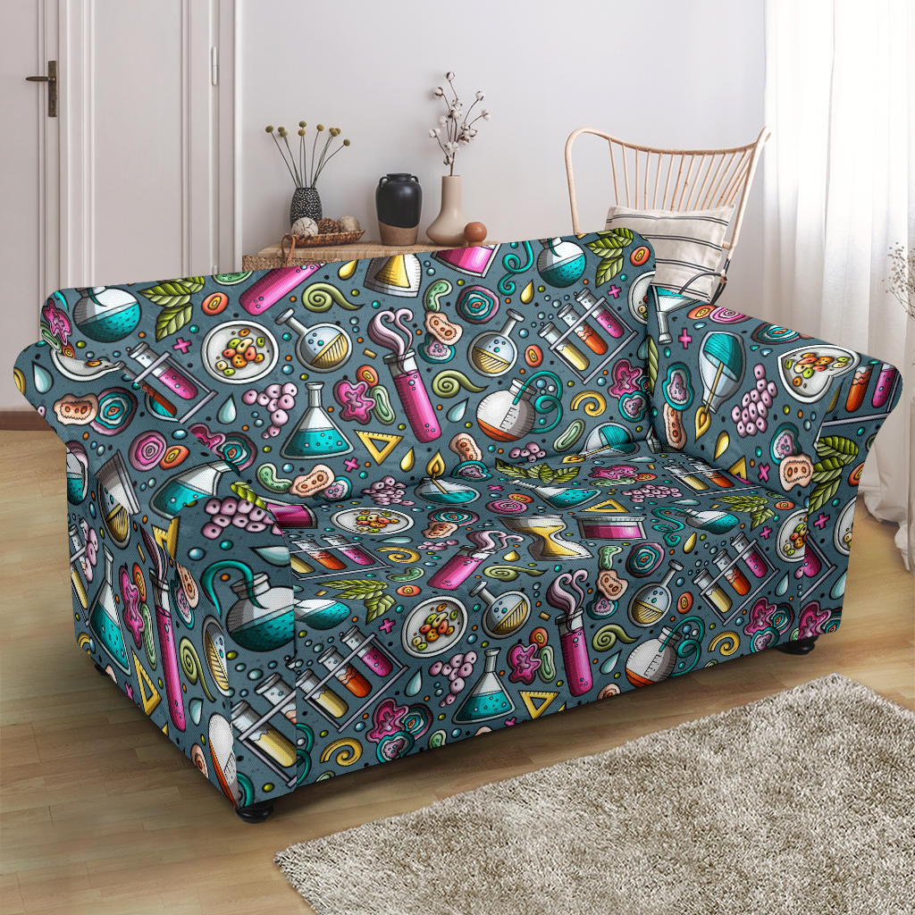 Science Print Design LKS304 Loveseat Couch Slipcover