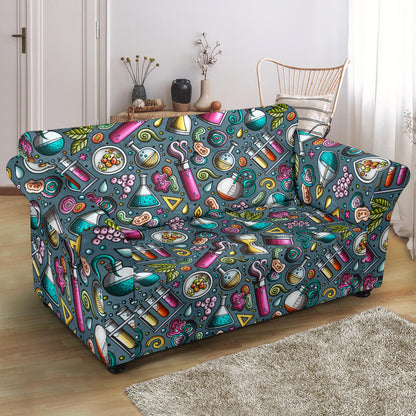 Science Print Design LKS304 Loveseat Couch Slipcover