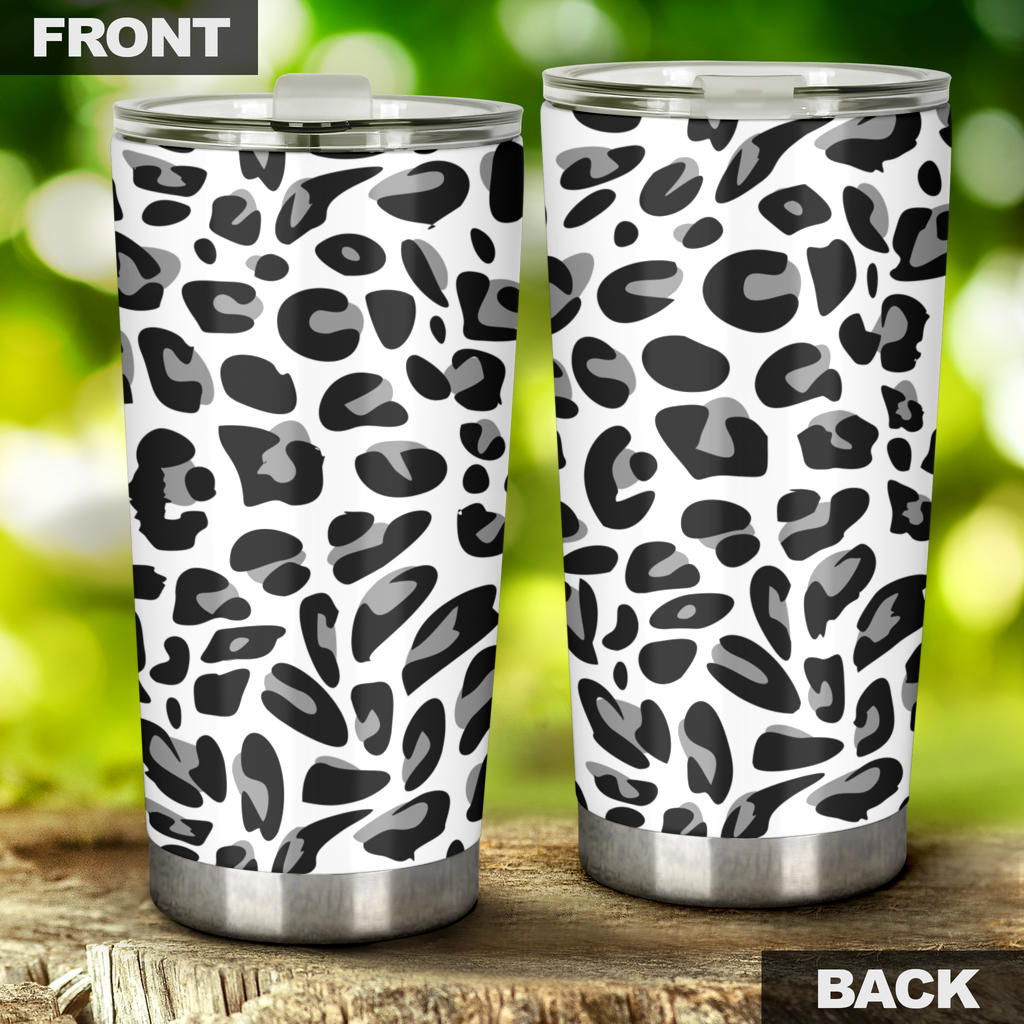 Snow Leopard Skin Print  Tumbler