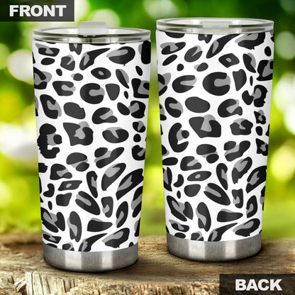 Snow Leopard Skin Print  Tumbler