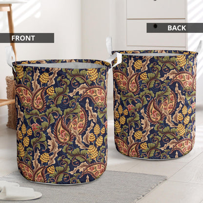 Floral Vintage Classic Print Laundry Basket