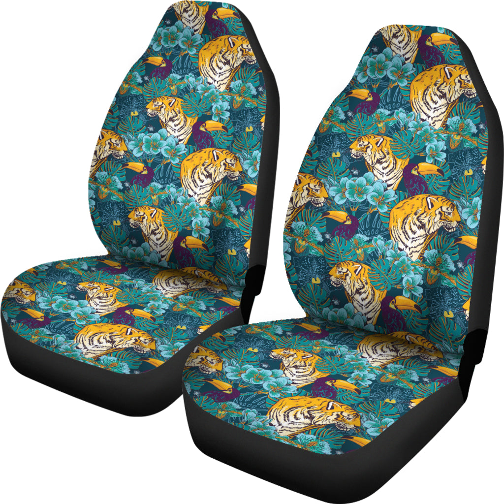 Tiger Tropical Print Design LKS301 Car Seat Covers