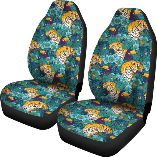 Tiger Tropical Print Design LKS301 Car Seat Covers