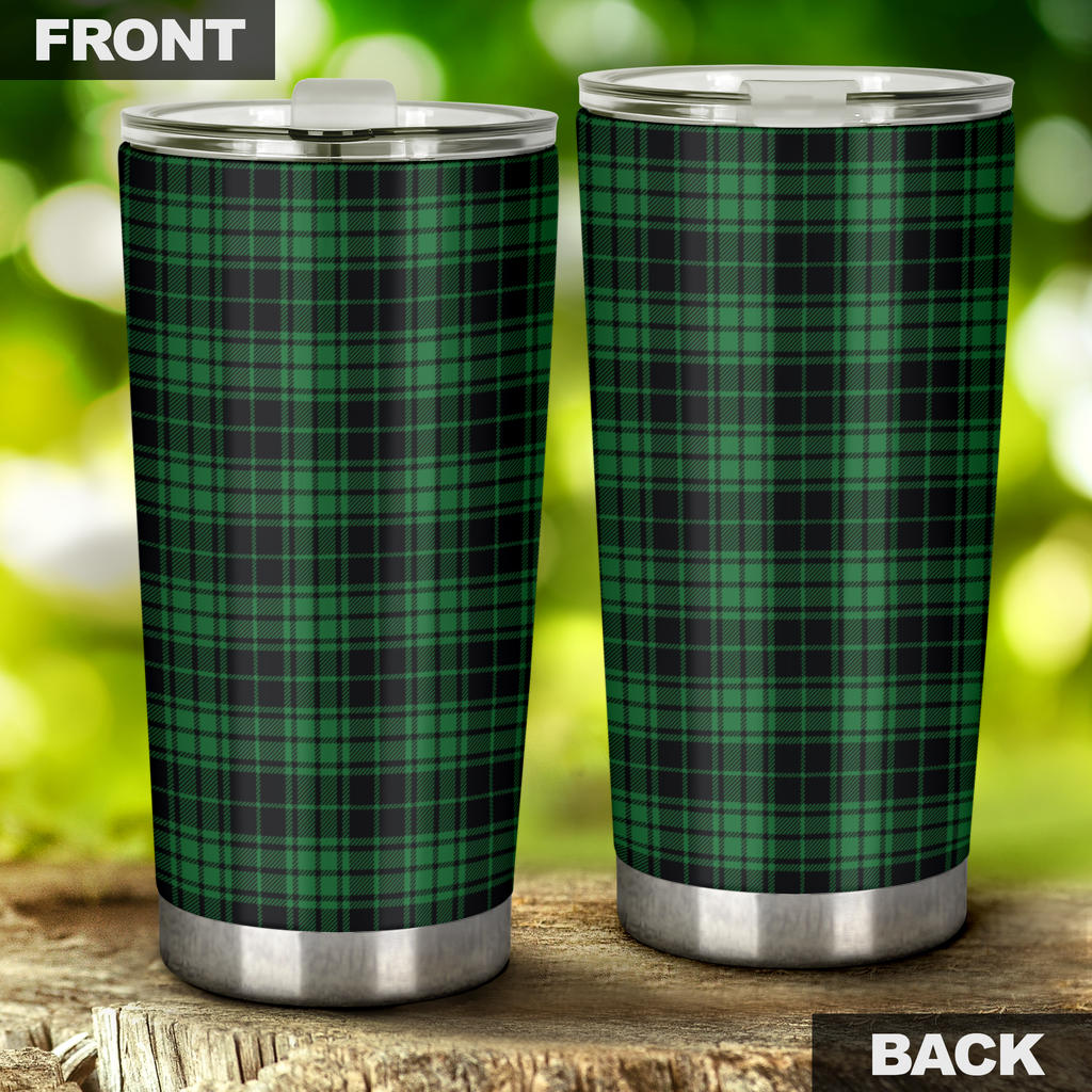 Green Tartan Plaid Pattern Tumbler