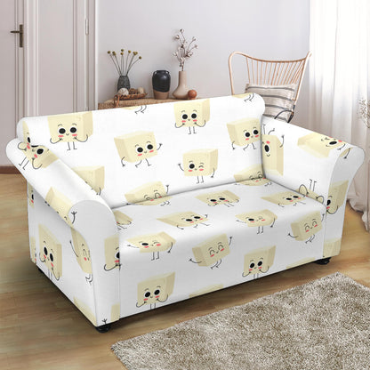 Tofu Print Design LKS301 Loveseat Couch Slipcover