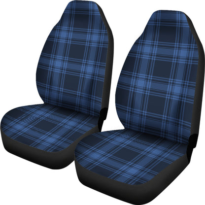 Tartan Blue Print Design LKS304 Car Seat Covers