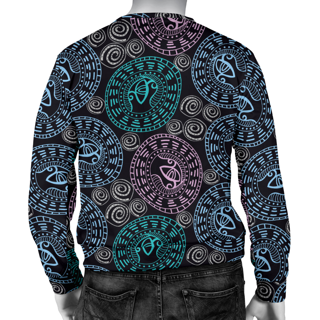 Eye of Horus Ethnic Pattern Men Long Sleeve Sweatshirt